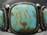 One Of Best Vintage Native American Navajo Ricky Martinez Turquoise Sterling Silver Bracelet-Nativo Arts