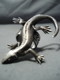 Extraordinary Detail Sterling Silver Gekko Ring Native American-Nativo Arts