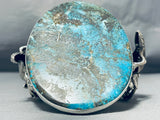 Monster 235 Gram Native American Turquoise Lizard Sterling Silver Bracelet-Nativo Arts