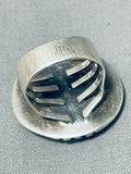 Signed Vintage Native American Navajo Royston Turquoise Sterling Silver Ring-Nativo Arts