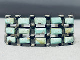 Very Important Vintage Native American Navajo Kee Joe Benally Turquoise Sterling Silver Bracelet-Nativo Arts