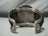 Museum Ideal Vintage Native American Navajo Turquoise Sterling Silver Bracelet Old-Nativo Arts