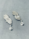 Impressive Vintage Native American Navajo Sterling Silver Earrings Signed K. Montoya-Nativo Arts