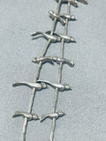 Enchanting Vintage Native American Zuni Sterling Silver Bird Fetish Necklace-Nativo Arts