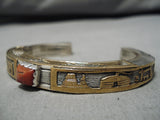 Incredible Vintage Navajo Begay Gold Sterling Silver Native American Bracelet-Nativo Arts