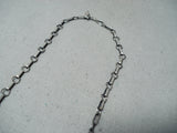 Fascinating Signed Navajo Native American Silver Coins Necklace-Nativo Arts