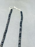 The Longest Best Vintage Santo Domingo Dark Heishi Necklace-Nativo Arts