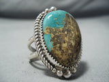 Marvelous Vintage Native American Navajo Royston Turquoise Sterling Silver Ring-Nativo Arts