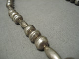 Important Vintage Native American Navajo Wil Singer Turquoise Sterling Silver Necklace-Nativo Arts