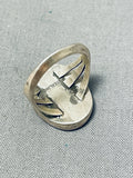 Gorgeous Vintage Native American Navajo Abalone Sterling Silver Ring-Nativo Arts
