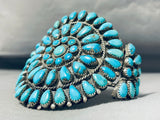 Traditional Vintage Native American Navajo Turquoise Authentic Sterling Silver Bracelet-Nativo Arts