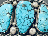 Native American Best Important Jean Dale Vintage Rare Turquoise Sterling Silver Bracelet-Nativo Arts