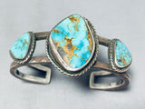 Magnificent Vintage Native American Navajo Royston Turquoise Sterling Silver Bracelet-Nativo Arts