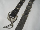 Very Rare!! Vintage Native American Taos Sterling Silver Kokppelli Concho Belt Old-Nativo Arts