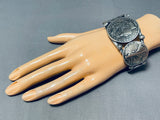 Heavy Coin Native American Sterling Silver Bracelet-Nativo Arts