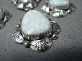 Excellent Navajo Opal Sterling Silver Necklace & Earring Set Native American-Nativo Arts