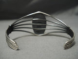 Incredible Vintage Zuni Native American Sterling Silver Turquoise Bracelet Old-Nativo Arts