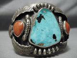 Important Carl Allen Begay Vintage Native American Navajo Turquoise Sterling Silver Bracelet-Nativo Arts