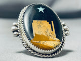 Monument Valley Detailed Native American Navajo Sterling Silver Ring-Nativo Arts