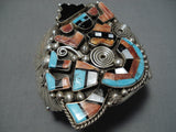 Important Vintage Native American Navajo Ben Begaye Turquoise Sterling Silver Inlay Bracelet-Nativo Arts