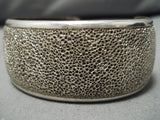 Important Vintage Hopi/ Navajo Sterling Silver Native American Circular Bracelet-Nativo Arts