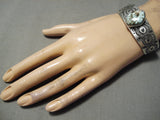 Important Dry Creek Turquoise Sterling Silver Native American Bracelet-Nativo Arts