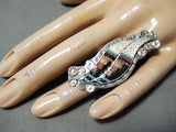 Superior Zuni Turquoise Sterling Silver Ring Native American-Nativo Arts