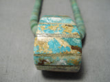 Native American Unbelievable Vintage Santo Domingo Royston Turquoise Necklace Old-Nativo Arts