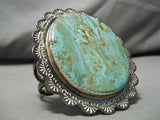 Native American Important Huge Vintage Santo Domingo Royston Turquoise Sterling Silver Bracelet-Nativo Arts