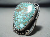 Best Verdy Jake Vintage Native American Navajo Turquoise Sterling Silver Ring-Nativo Arts
