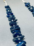 Native American One Of The Best Santo Domingo Lapis Shell Necklace-Nativo Arts