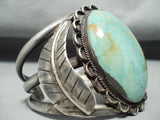 One Of Biggest Best Vintage Native American Navajo Royston Turquoise Sterling Silver Bracelet-Nativo Arts