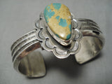 Quality Vintage Native American Navajo Royston Turquoise Sterling Silver Bracelet Cuff-Nativo Arts