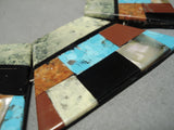 Tremendous Santo Domingo Native American Gaspeite Turquoise Necklace-Nativo Arts