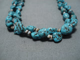 Exceptional Vintage Navajo Turquoise Native American Necklace Old-Nativo Arts
