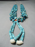 Magnificent Vintage Native American Navajo Royston & Old Kingman Turquoise Necklace-Nativo Arts