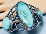 Museum Quality Vintage Native American Navajo Royston Turquoise Sterling Silver Bracelet-Nativo Arts
