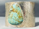 Massive Native American Navajo Royston Turquoise Sterling Silver Bracelet-Nativo Arts