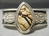 Important Vintage Native American Navajo Agate Darrell Victor Sterling Silver Bracelet-Nativo Arts