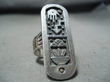Native American Important Joe Coriz Santo Domingo Sterling Silver Ring-Nativo Arts