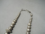 Hand Tooled Vintage Navajo Sterling Silver Necklace Native American-Nativo Arts