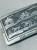 Thomas Singer Authentic Vintage Native American Navajo Sterling Silver Buckle-Nativo Arts