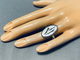 Important Steve Pooyouma Vintage Native American Hopi Sterling Silver Ring-Nativo Arts