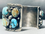 174 Gram Monster Mens Vintage Native American Navajo Turquoise Sterling Silver Bracelet-Nativo Arts