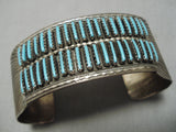 Rare Ellie Yazzievintage Native American Navajo Neelde Turquoise Sterling Silver Bracelet-Nativo Arts