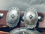 512 Gram Heavy Vintage Native American Navajo Sterling Silver Concho Belt Old-Nativo Arts