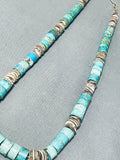 Outstanding Vintage Native American Navajo Royston Kingman Turquoise Shell Necklace-Nativo Arts