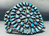 One Of The Best Ever Vintage Native American Navajo Turquoise Sterling Silver Bracelet-Nativo Arts