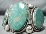 Best Native American Navajo Rick Martinez Royston Turquoise Sterling Silver Bracelet-Nativo Arts