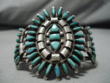 Breathtaking Vintage Navajo Sterling Silver Native American Bracelet Cuff-Nativo Arts